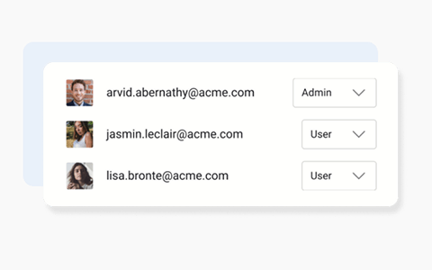 Central admin controls