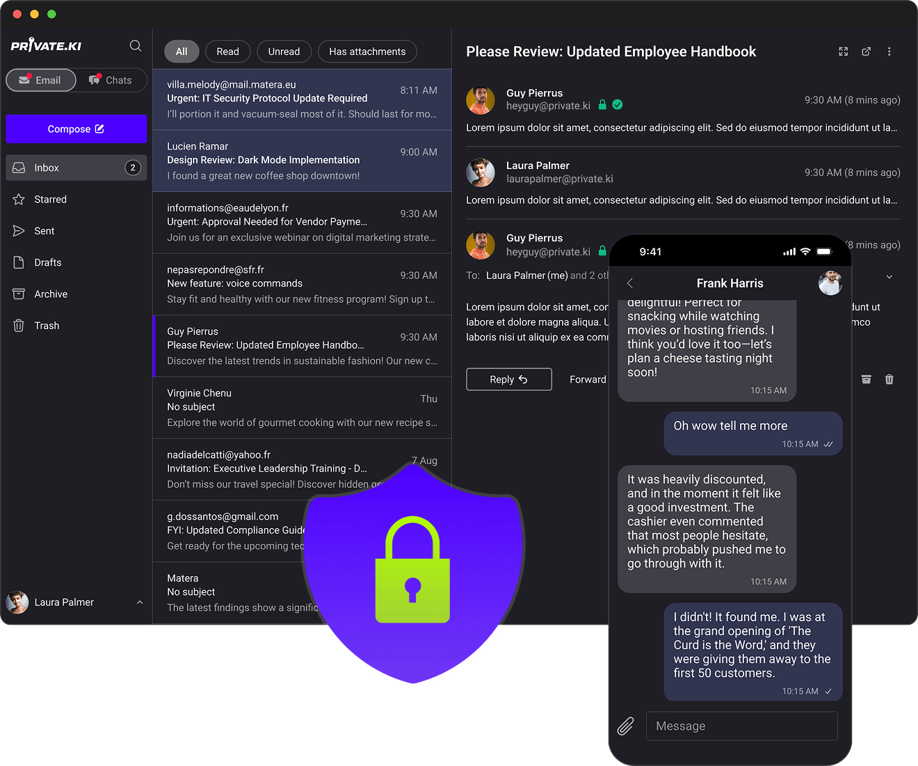 Private communication, the way it should be