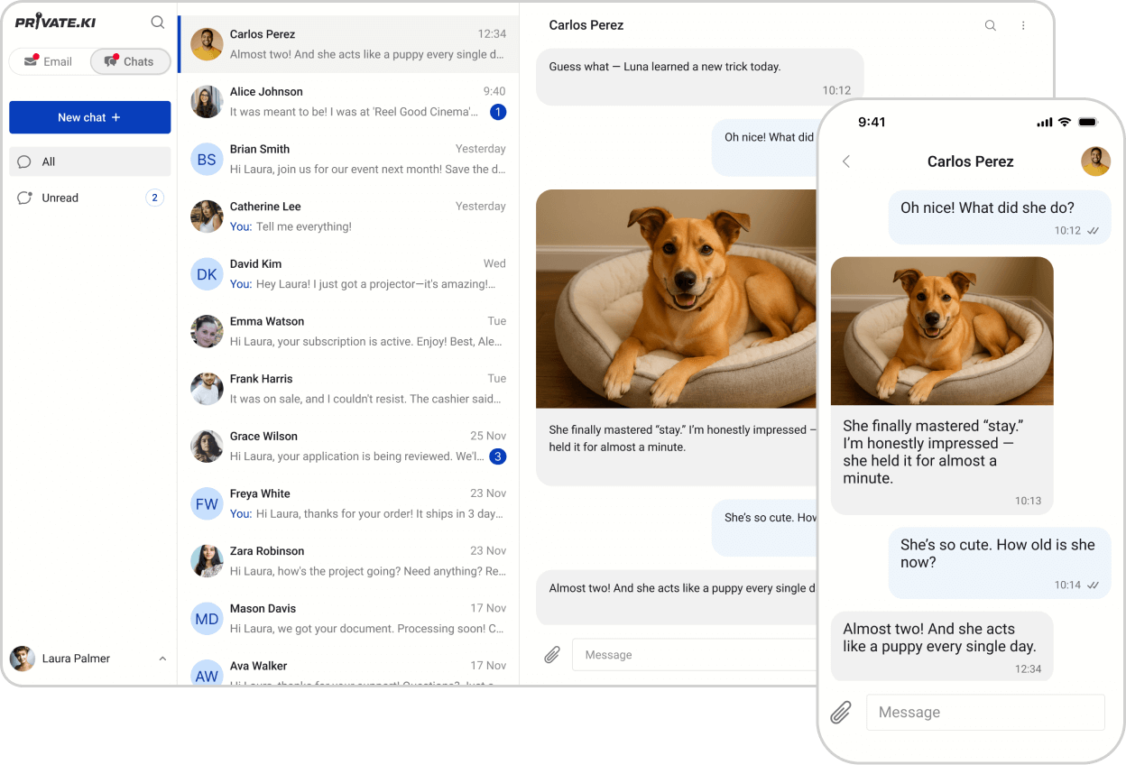 Fully encrypted messenger on every device